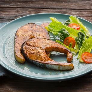 Рецепт Стейка из семги в глазури терияки