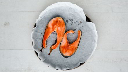 Рецепт стейка из семги в глазури терияки