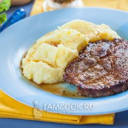 Рецепт Стейка из свинины на сковороде гриль