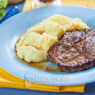 Рецепт Стейка из свинины на сковороде гриль