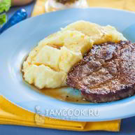 Рецепт Стейка из свинины на сковороде гриль