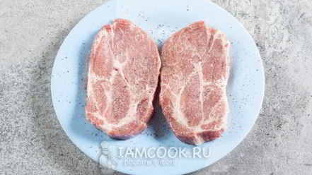 Рецепт стейка из свинины на сковороде гриль