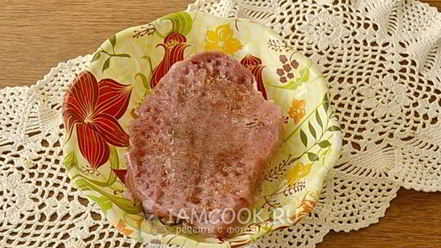 Рецепт стейка из свинины в фольге