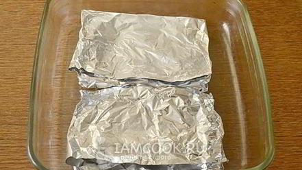 Рецепт стейка из свинины в фольге