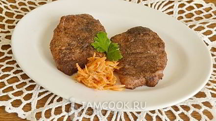 Рецепт стейка из свинины в фольге