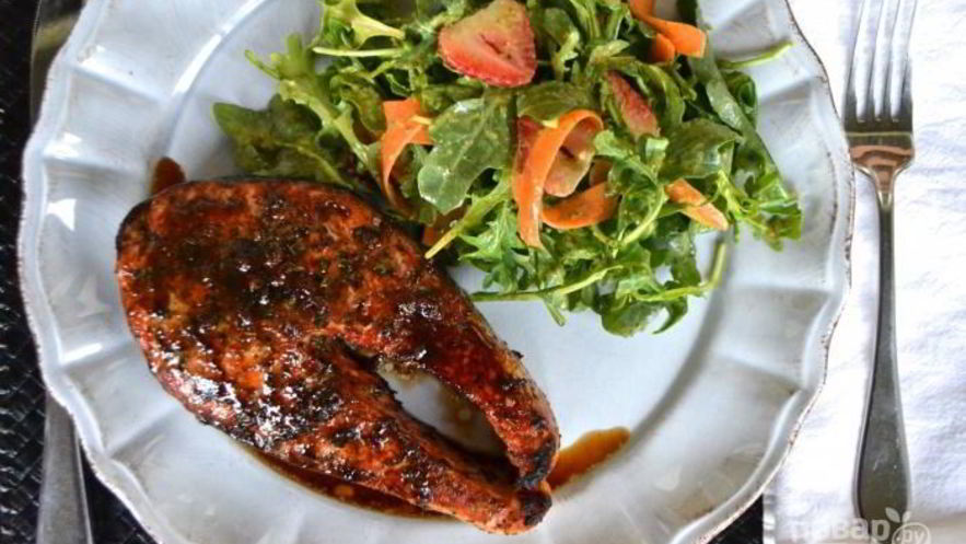 Рецепт стейка кеты