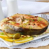 Рецепт Стейка лосося в духовке