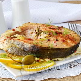 Рецепт Стейка лосося в духовке