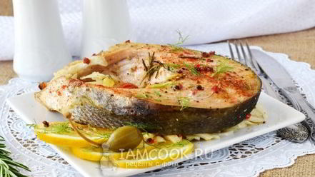 Рецепт стейка лосося в духовке