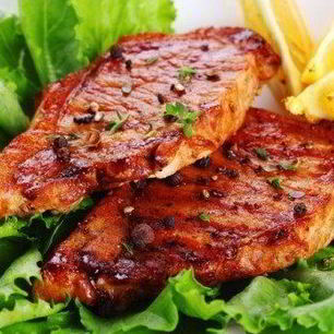 Рецепт Стейка на гриле в лимонно-медовом маринаде