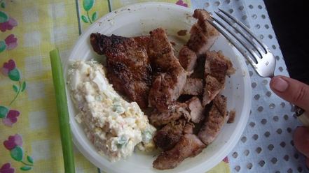 Рецепт стейка на мангале