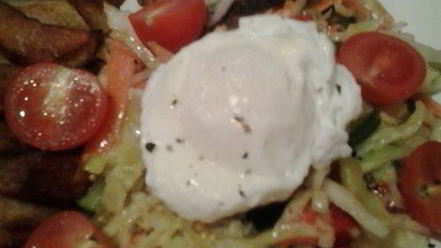 Рецепт стейка с салатом ужин для любимого