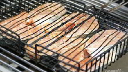 Рецепт стейка семги на гриле