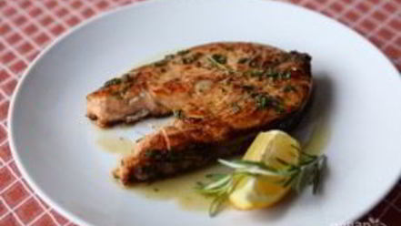 Рецепт стейка семги на гриле