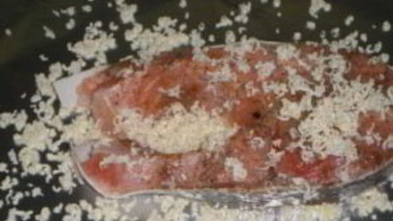 Рецепт стейка семги под сливочным соусом