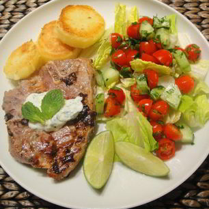 Рецепт Стейков из баранины острые