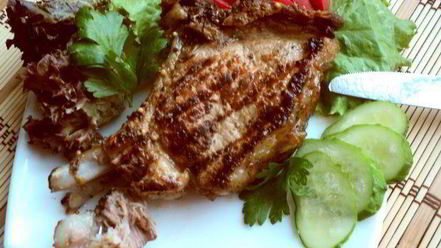 Рецепт свиного стейка на гриле