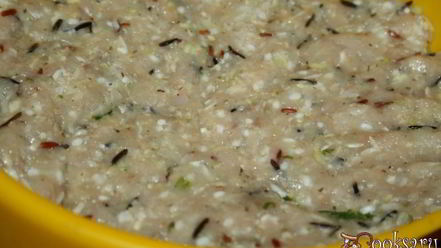 Рецепт фаршированных перцев и тефтели со свининой, курицей и кабачком