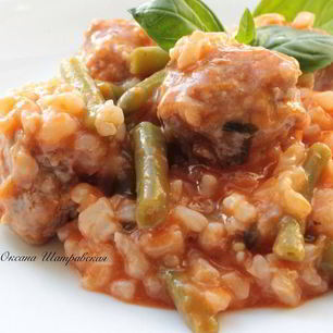 Рецепт Испанских тефтелей с рисом и фасолью
