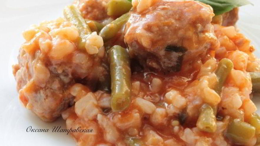 Рецепт испанских тефтелей с рисом и фасолью