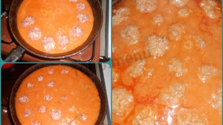 Рецепт мясных тефтелей с рисом с подливкой