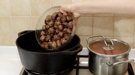 Рецепт пасты феттуччине с нежными итальянскими тефтельками