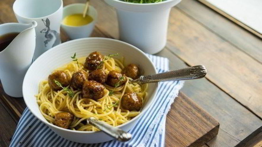 Рецепт плотных тефтелей с соусом терияки