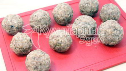 Рецепт тефтелей из гречки с грибами