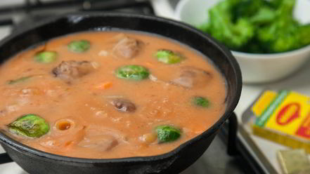 Рецепт тефтелей с брюссельской капустой в нежном соусе