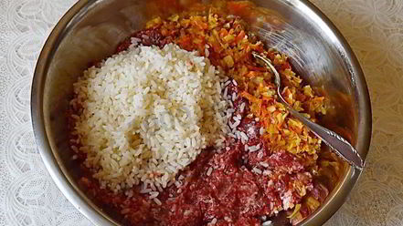 Рецепт тефтелей с капустой и рисом