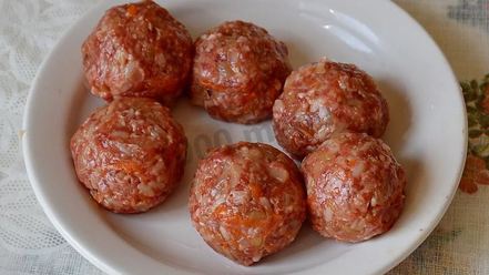 Рецепт тефтелей с капустой и рисом