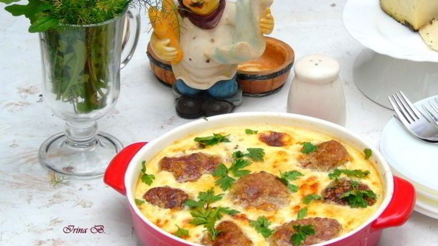 Рецепт тефтелей в сырно-сливочном соусе