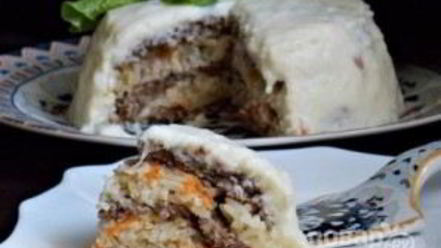 Рецепт тефтельного торта