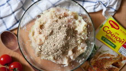 Рецепт запеченных куриных тефтелей с травами