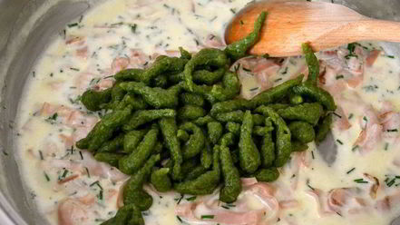 Рецепт тирольских клецек со шпинатом