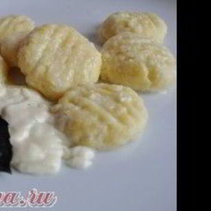 Рецепт Творожных ньокков со сливочным соусом