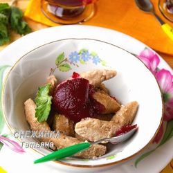 Рецепт Ленивых вареников лайт с ягодным киселем