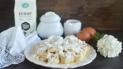 Рецепт Ленивых вареников на кефире