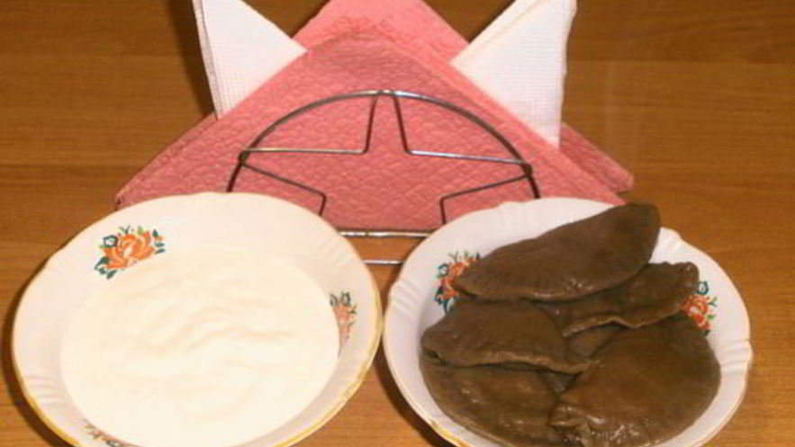 Рецепт шоколадных вареников с творогом