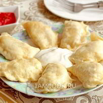Рецепт Вареников ны кефире ны пару
