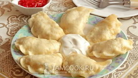 Рецепт вареников на кефире на пару