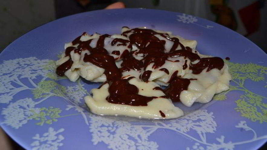 Рецепт вареников с черникой и шоколадом