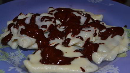 Рецепт вареников с черникой и шоколадом