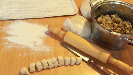 Рецепт вареников с картофелем и грибами