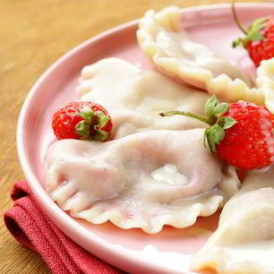 Рецепт Вареников с клубникой