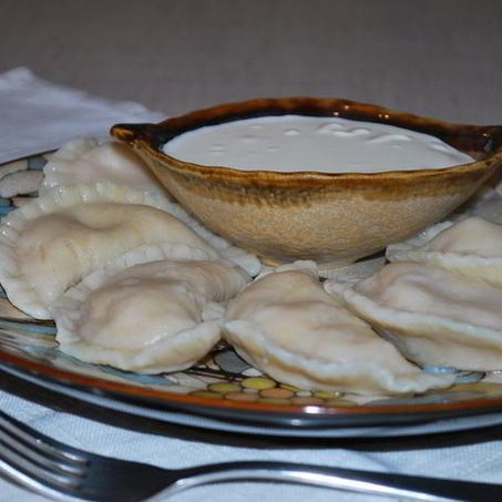 Рецепт Вареников с красным творогом