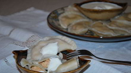 Рецепт вареников с красным творогом