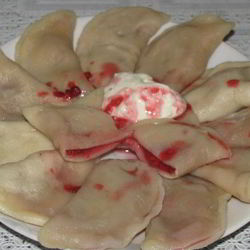 Рецепт Вареников с малиной