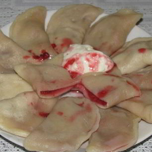 Рецепт Вареников с малиной