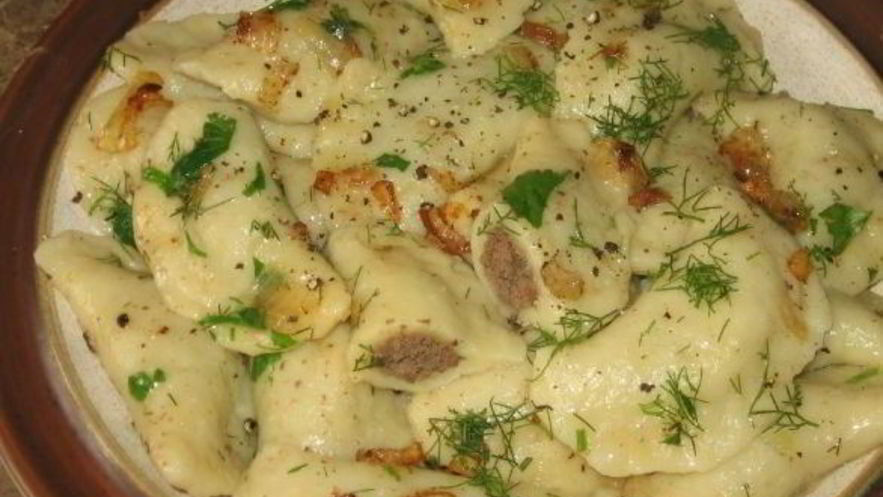 Рецепт вареников с печенью и картошкой